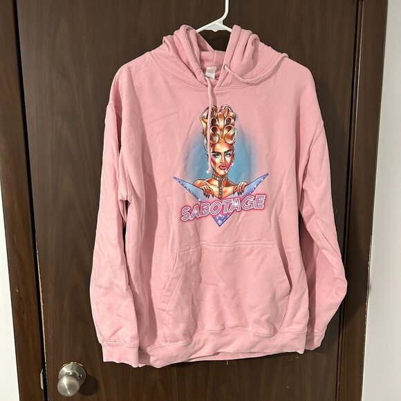 Miss Fiercalicious Pink Sabotage Hoodie Drag Queen RuPaul's Drag Race Canada - Picture 2 of 6